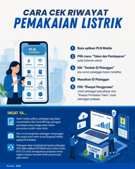 Cara Cek Riwayat Pemakaian Listrik